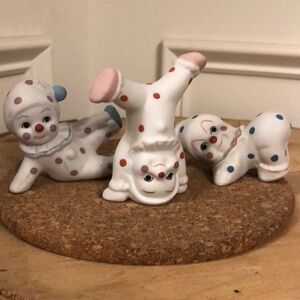Porcelain clowns small